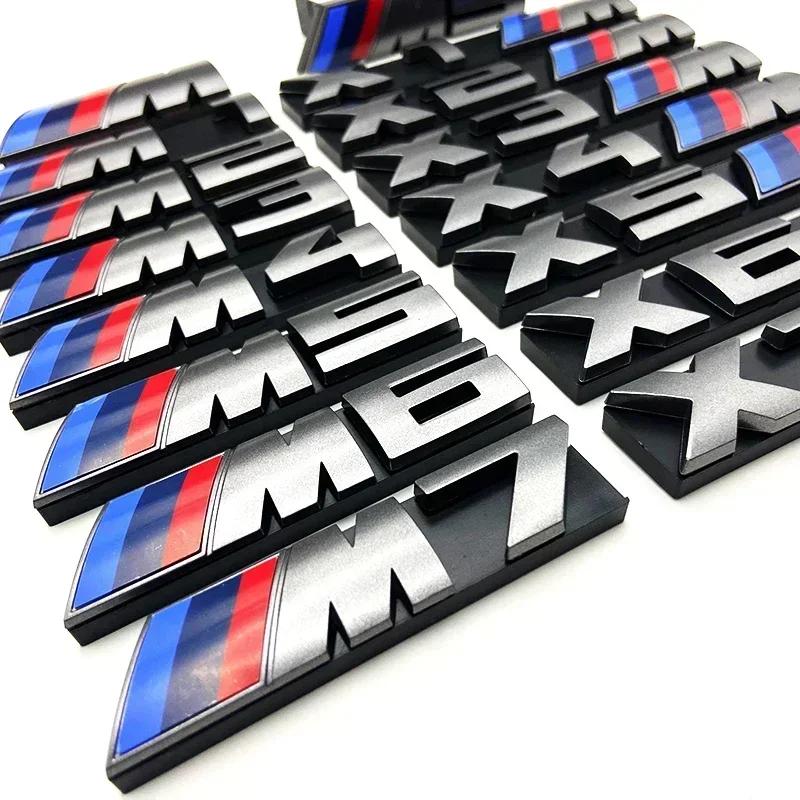 3D значок-эмблема на переднюю решетку автомобиля для BMW X1 X2 X3 X4 X5 X6 F48 G01 E84 E83 F39 F10 F30 G11 G07 G86 G80 E60 E46 Аксессуары Декор
