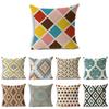 Geometric Cushion Cover Creative Simple Office Linen Pillow Case Modern Style Waist