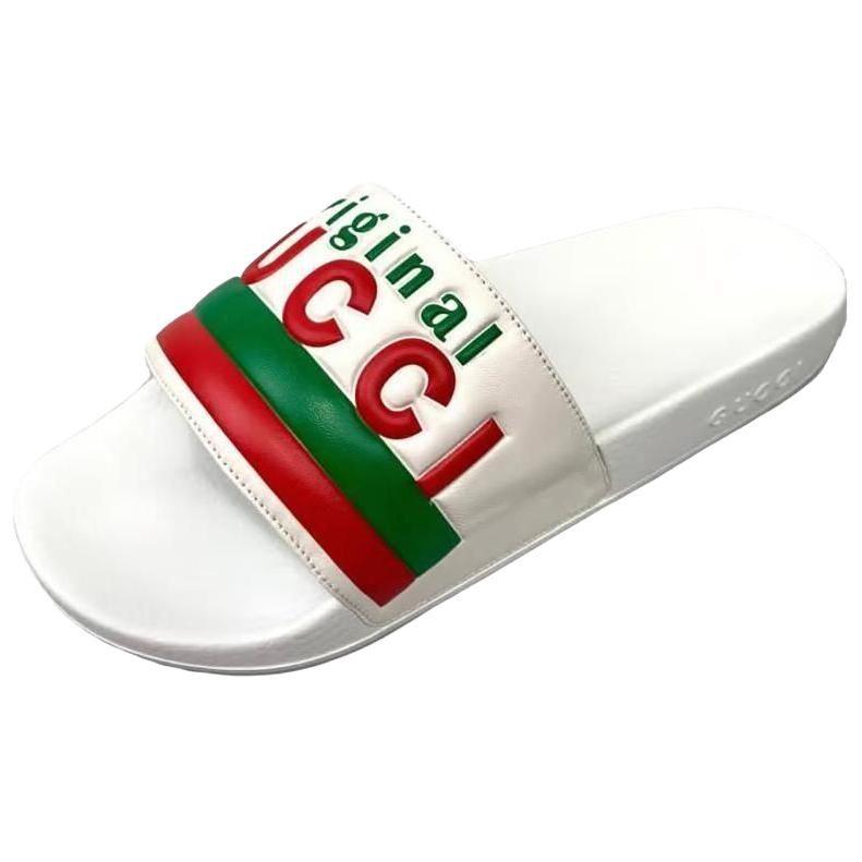 Gucci 'Оригинальные шлепанцы Gucci - Белые' 630606 DIR00 9014