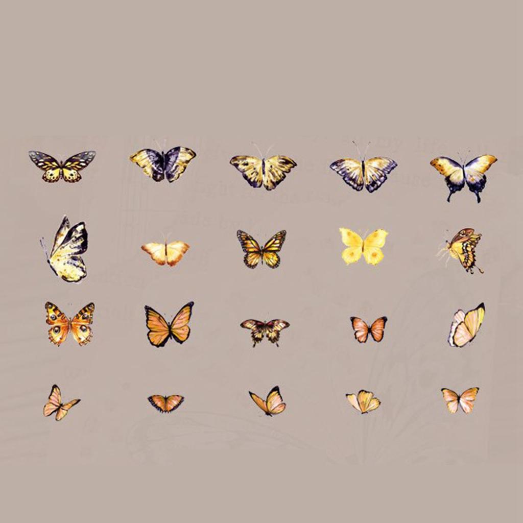 40 листов наклеек винтажные самоклеящиеся наклейки из ПЭТ для блокнотов-скрапбуков