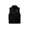 Solid Color Stand Collar Sleeveless Vest Kids Vests Black JD2342004GS-003