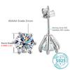ALIZERO 0.3-3ct D Color Moissanite Earrings For Women s925 Sterling Sliver Plated 18k White Gold Ear Stud with GRA Fine Jewelry