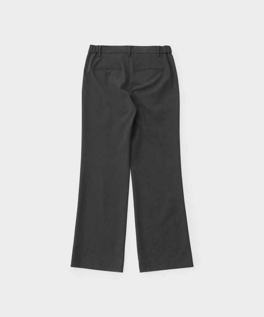 ANOTHER OFFICE Habana Boot-Cut Slacks (Heather Charcoal)