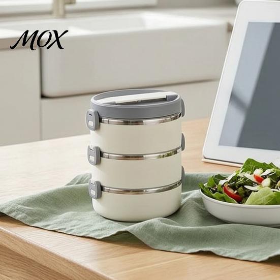 Metal Food Storage Container 1/2/3/4 Layer Insulated Stainless Steel Lunch Box, Leak Proof Bento Stackable Box for Kids Thermal Portable Hot