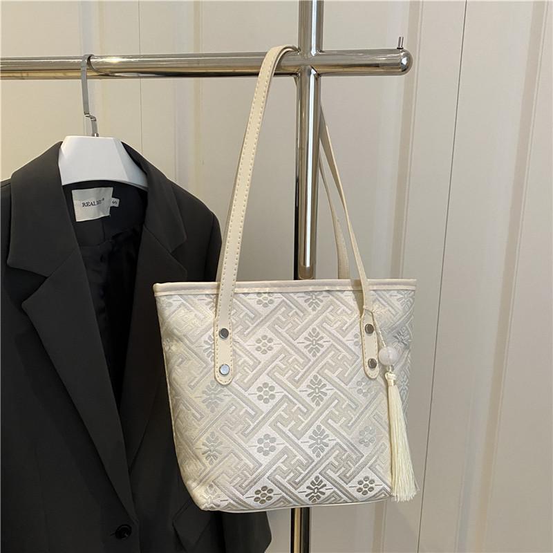 Модная вместительная сумка-тоут женская летняя новая повседневная на плечо портативная для студентов колледжа для занятий и поездок