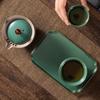 1 Set Tea Set Ceramic Tea Set Chinese Kung Ceramic Teapot Portable Handmade Teapot 4 Creative Tea Cup Tea Set For Office Living Room Tea Set For Gift