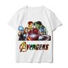 Genuine High Quality Trendy Internet Red Co-branded Avenger Short Sleeve T-Shirt Loose Large Size Short Sleeve