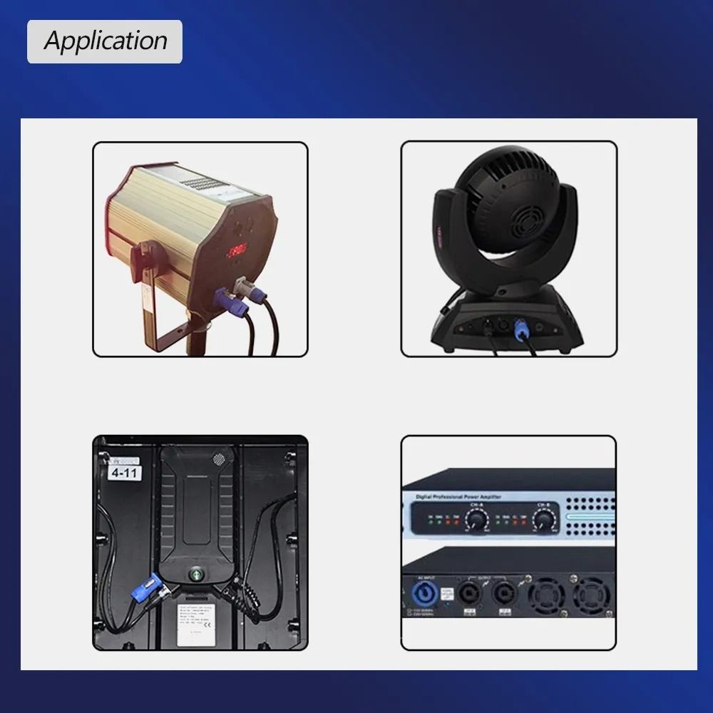 3-контактный разъем NAC3FCA NAC3FCB, штепсельная вилка переменного тока, 20 А, разъем питания для аудио, сценический светильник, светодиодный экран