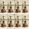 Nautical New Marine Brass And Copper Hanging Small Light With Base Stand 8 Pcs