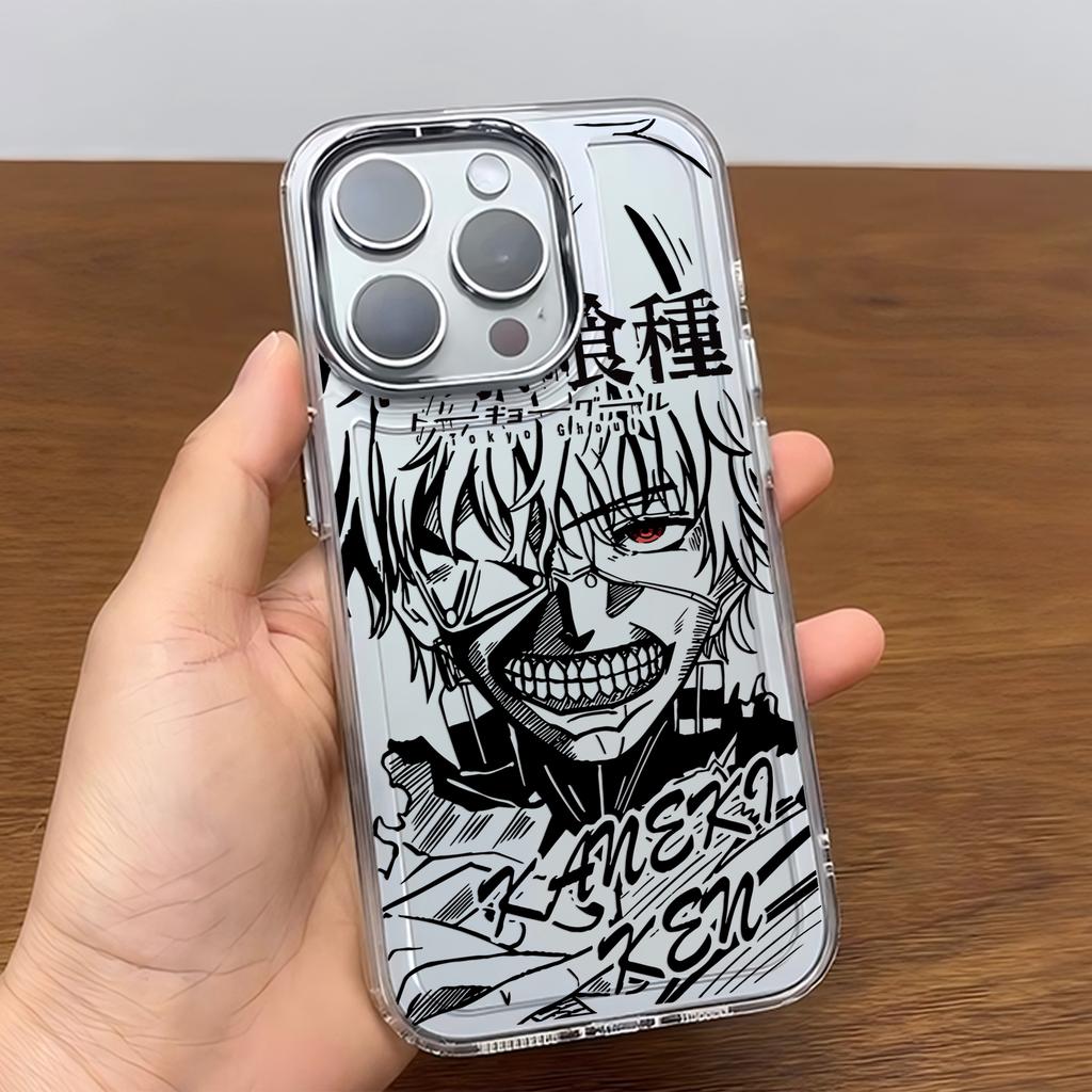 Чехол для телефона Tokyo Ghoul из японского аниме для iPhone 17 16e 16 15 14 13 12 11 mini Pro Max X XR XSMAX 8 7 Air Plus Мягкий чехол