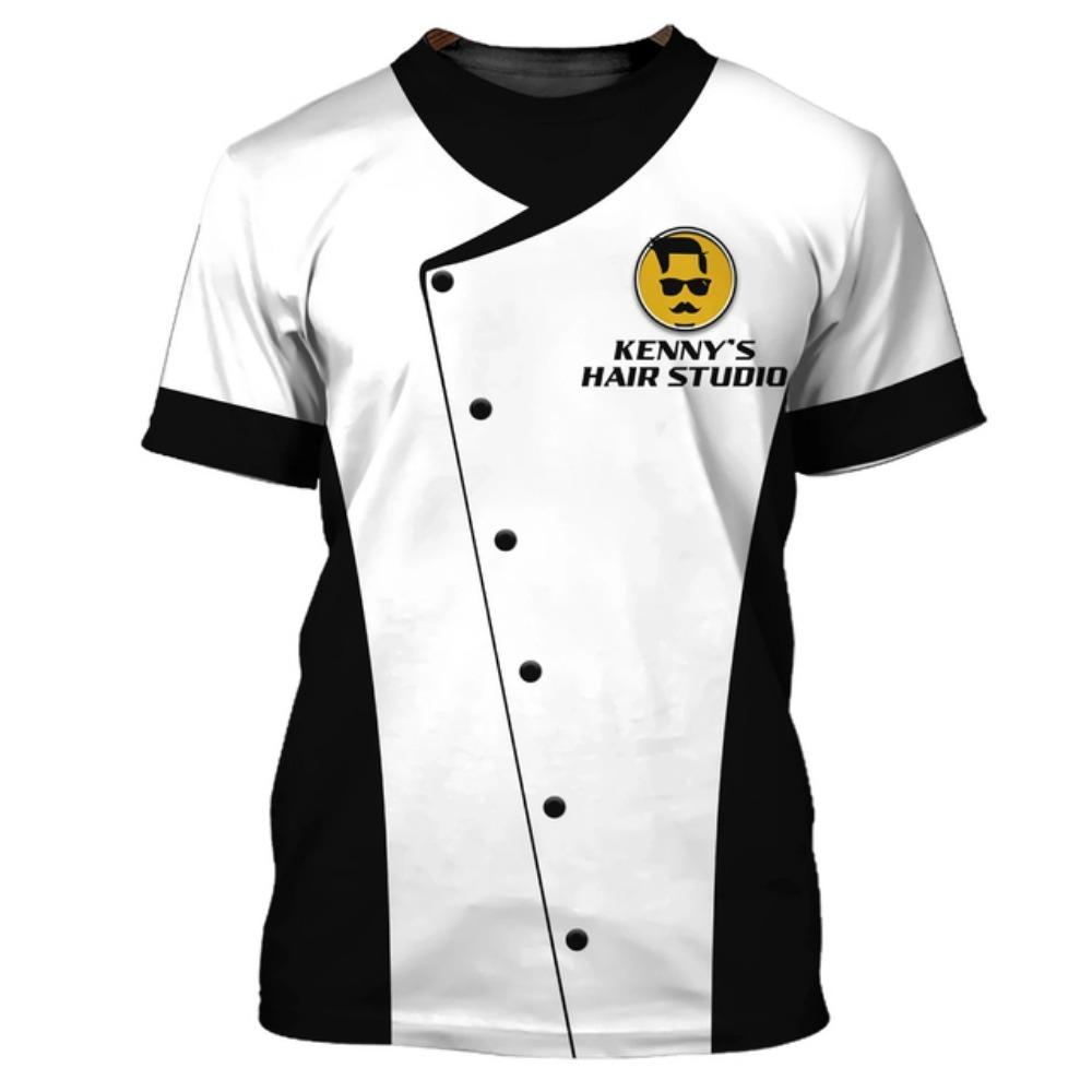 Men T-shirt Hairdresser 3d Print Personalization Tops 5xl Summer Short Sleeve Casual T Shirt Fun Fesigner Clothing Oversized Tee