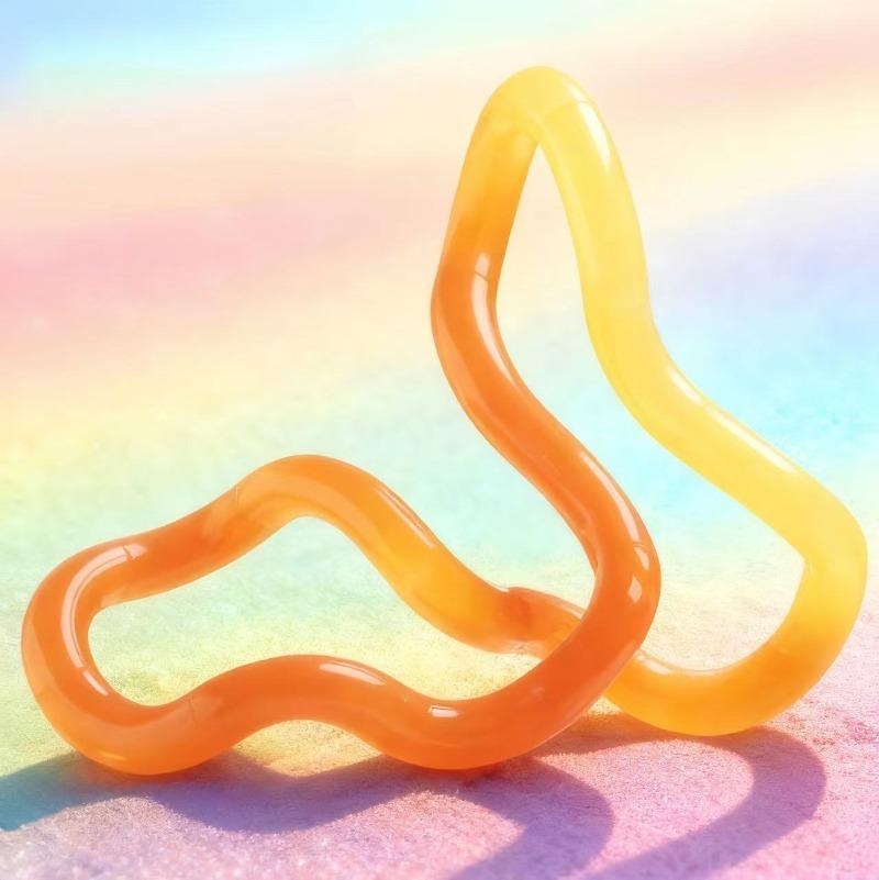 Игрушка-антистресс Tangle с гальваническим покрытием, меняющая цвет в зависимости от температуры, светящаяся, для снятия стресса, улучшения концентрации, для взрослых, офисные подарки