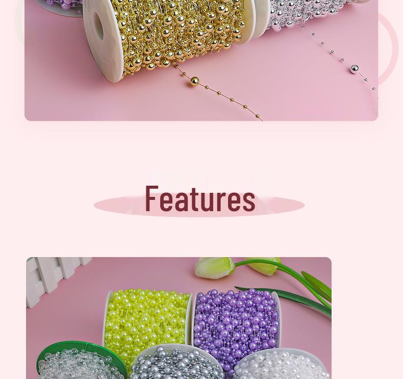 Sky Star Fishing Line Beads & Accessories for DIY: Bouquet Veil Chain, Bow, Flower, Lantern