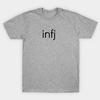 Модная унисекс футболка Infj с легким принтом, больших размеров S-5XL, футболка 100% хлопок, топы, футболки с круглым вырезом и коротким рукавом