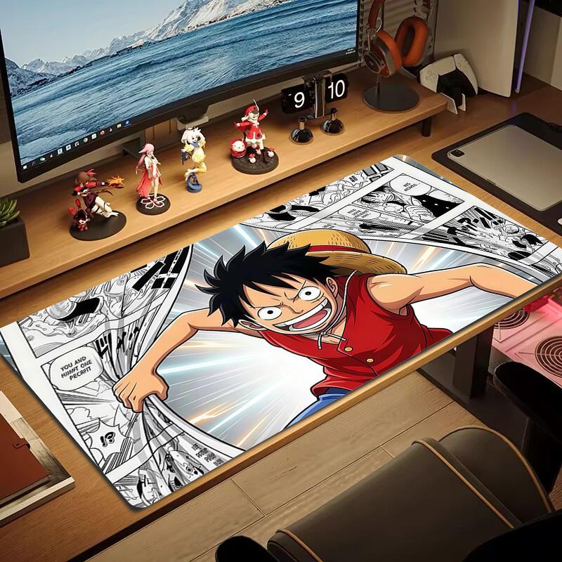 One Piece Roronoa Zoro Print Cushion Non-slip Laptop Tablet Big Mousepad XXL Mat Mini PC Playmat With Lock edge