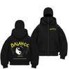Hoodie Zipper Balaclava COMPASS / Jaket Boxy Compass Hitam Anak Dan Dewasa Terbaru Dan Terlaris