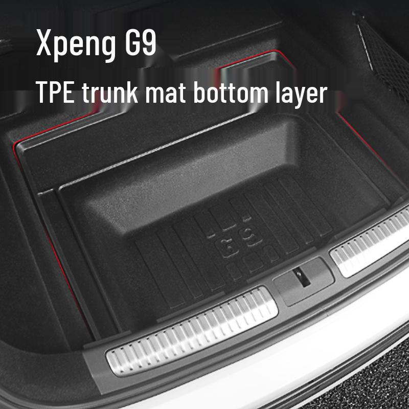 Коврик в багажник и защита заднего сиденья Xpeng G9 2024 - TPE, без запаха, экологичный