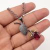 Natural Pink Rubellite Gemstone 925 Sterling Silver Jewelry Pendant For Bridal PP-55-20