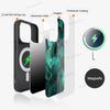 Чехол для телефона с модным мраморным узором, магнитный чехол для iPhone 16 14 13 12 11 15 Pro Max Plus, чехол для беспроводной зарядки MagSafe