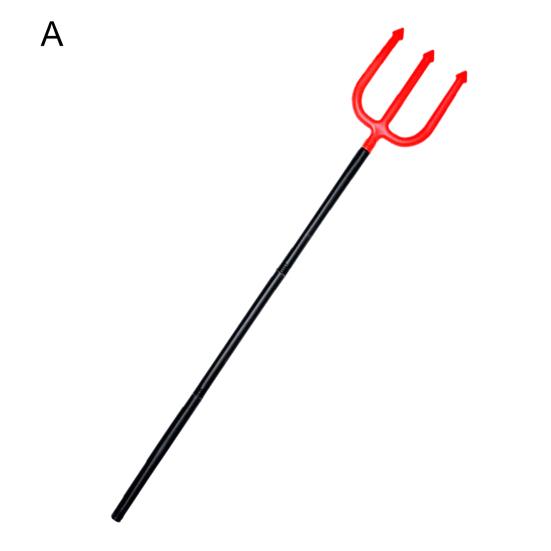 Хэллоуин Оружие Реквизит Реалистичная Рукоятка из 3 Секций Аксессуары для Костюма Удобный Хват Косплей Реквизит Большая Хэллоуинская Демоническая Коса Серп Топор Реквизит