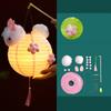 Милый ручной бумажный фонарик Традиционный светодиодный фонарь Игрушки Китайский фонарь в виде кролика Школьный проект