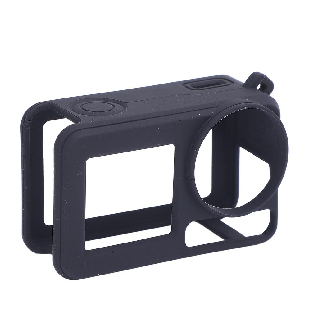 Silicone Case for Action 5 Pro Washable Soft Anti Collision Sports Camera Silicone Cover with Lens Lanyard