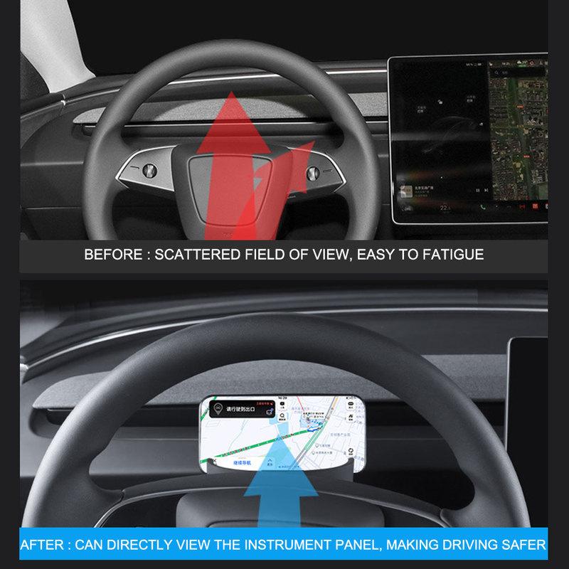 Ящик для хранения на рулевое колесо для Tesla Model 3+ Силиконовый держатель для мобильного телефона Хранение очков Новая модель 3 Highland 2024 Аксессуары
