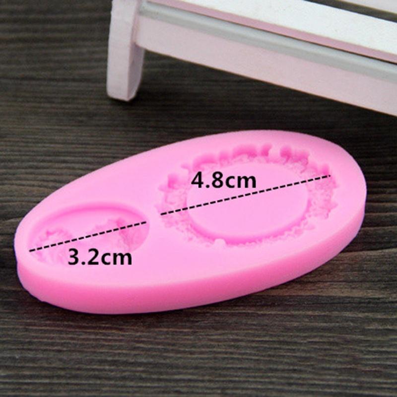 Женская зеркальная рамка, силиконовая форма для помадки, декор для торта, форма для выпечки шоколада