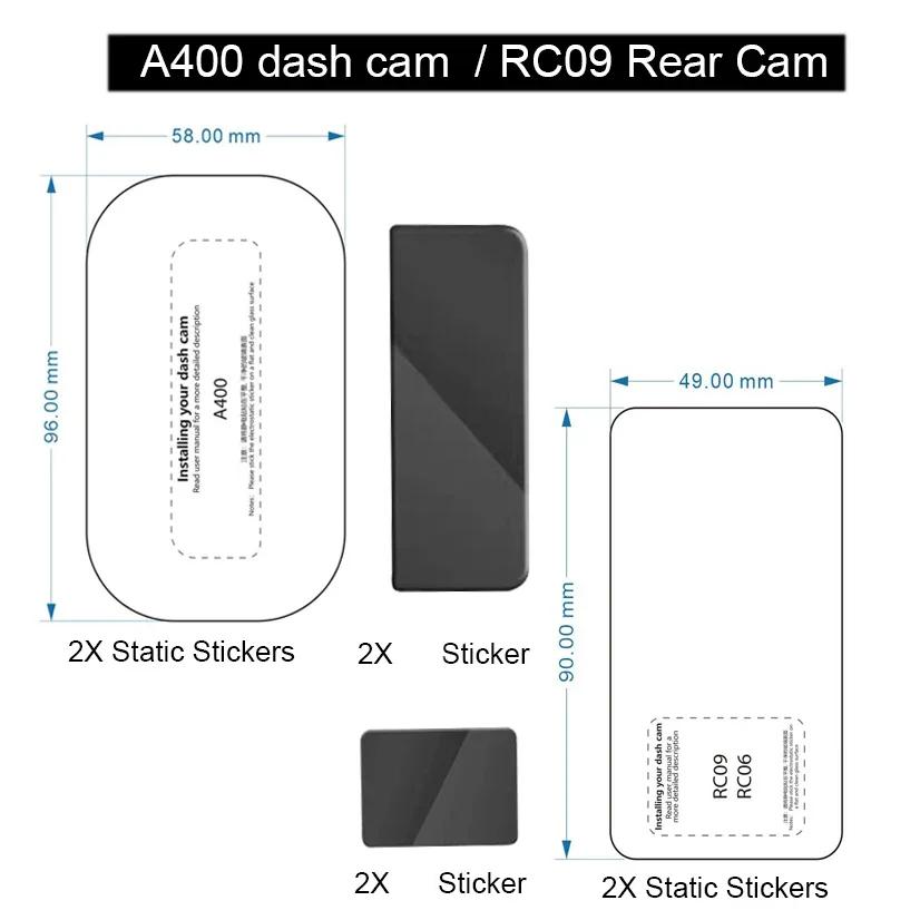 For 70mai Dash Cam A400 Dash Cam Smart Sticker and Static Stickers for 70mai RC09 Rear camera Static Stickers