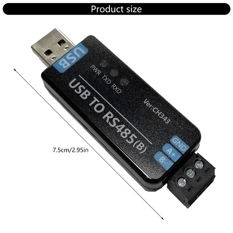 USB to RS485 Serial Port Adapter Communication Module Serial Module Connector For Data Acquisition FT232RNL/CH343G