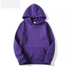Loose Fit Hooded Sweatshirt Unisex Solid Color Casual Top