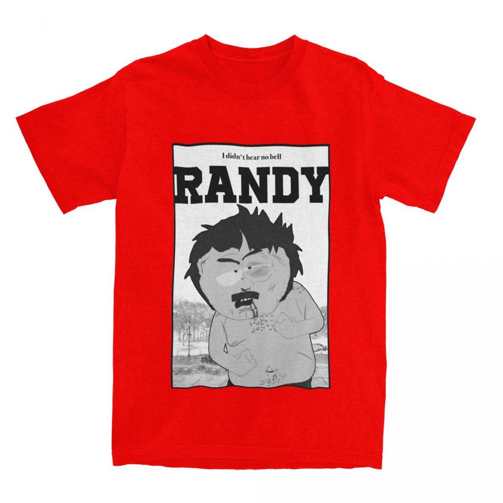 Southpark Randy I Didn't Hear No Bell T-Shirt for Men Cartoon Cool Pure Cotton Tee Shirt O Neck Short Sleeve T Shirts Clothing