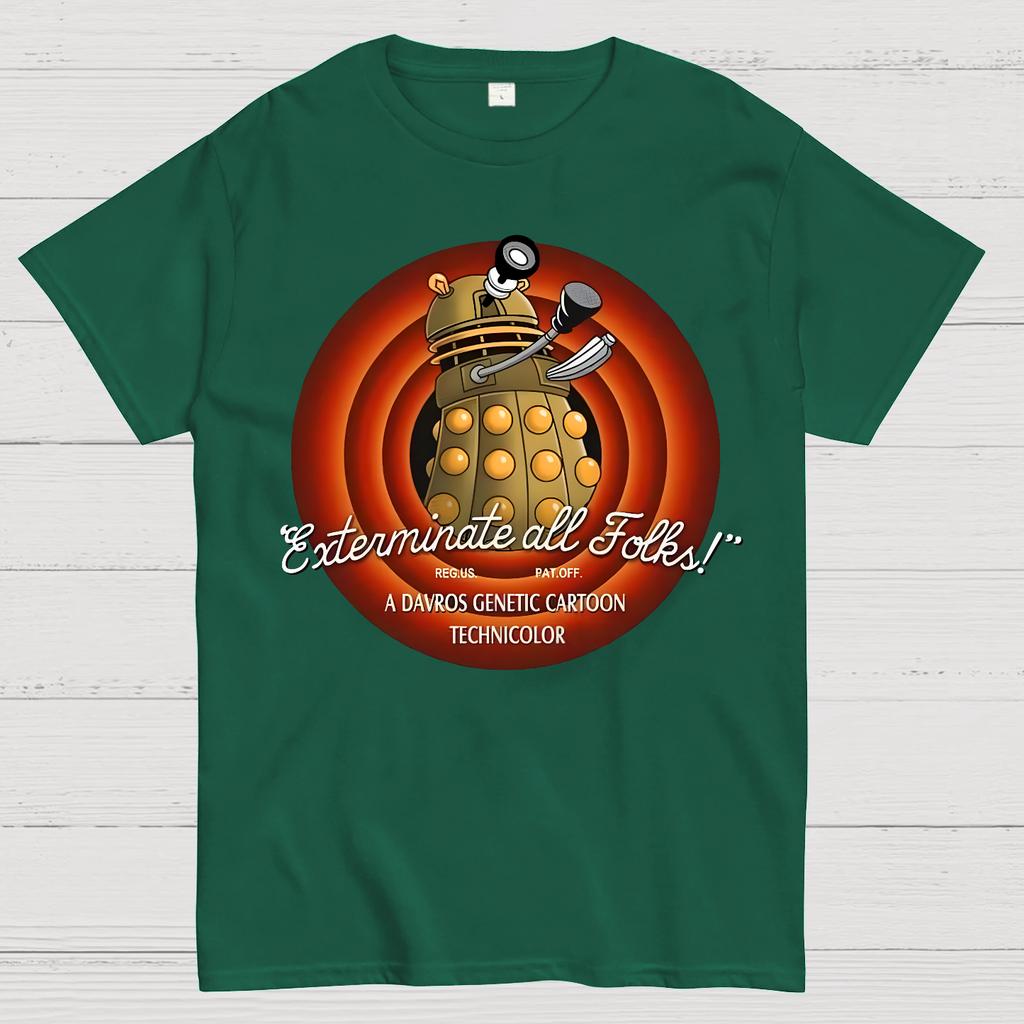 Looney Daleks Unisex 100% Cotton Summer Casual Cool Loose T-Shirt