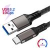 USB3.2 10Gbps Cable USB A To Type-C 3.2 Data Transfer USB C SSD Hard Disk Cable 3A 60W Quick Charge 3.0 Charge Cable