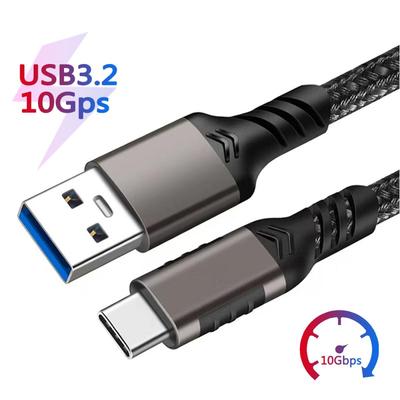 Кабель USB3.2 10 Гбит/с USB A - Type-C 3.2 для передачи данных USB C SSD Жесткий диск Кабель 3A 60 Вт Quick Charge 3.0 Кабель для зарядки