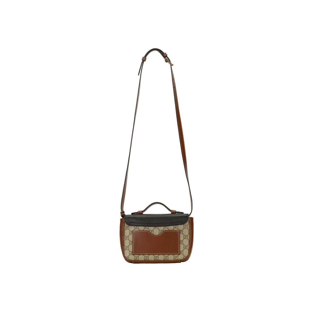 GUCCI Padlock Canvas With Leather Lock Bag, Messenger Bag, One Shoulder Handbag, Crossbody Bag Mini Unisex