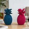 Pineapple Sculpture Flocked Desktop Decoration Modern Figurine Statue For Home Living Room Shelf Cabinet Mantel