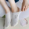 Летние тонкие, с низким вырезом, невидимые, нескользящие и короткие носки в мультяшном стиле, универсальные хлопковые носки для женщин