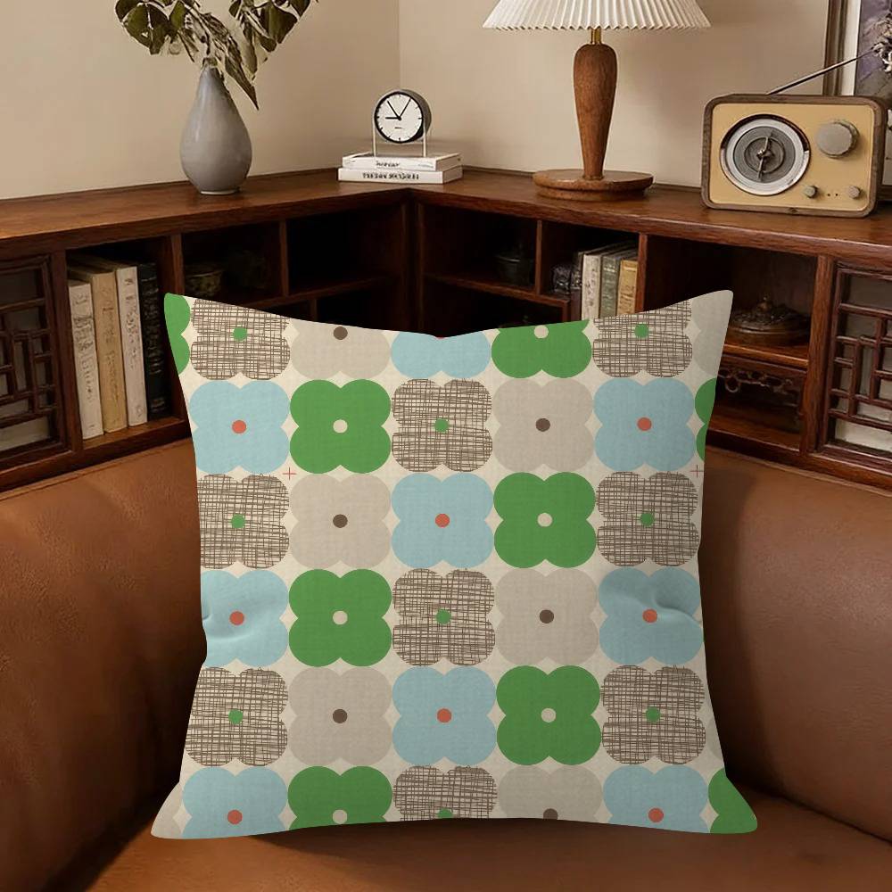 Flower Pillowcase Toon Gift Cushion Cover Bedroom Home Sofa Chair Seat Decor Pillow Case Logo O-Orla Kiely
