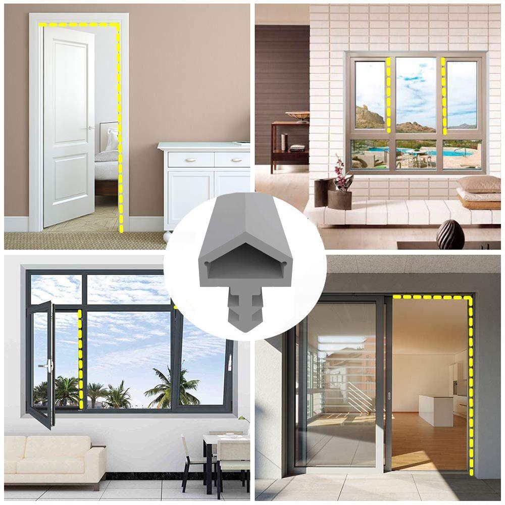 Уплотнитель дверной рамы, противоударный, уплотнитель щелей в дверях, силиконовая резина, заглушка для сквозняков