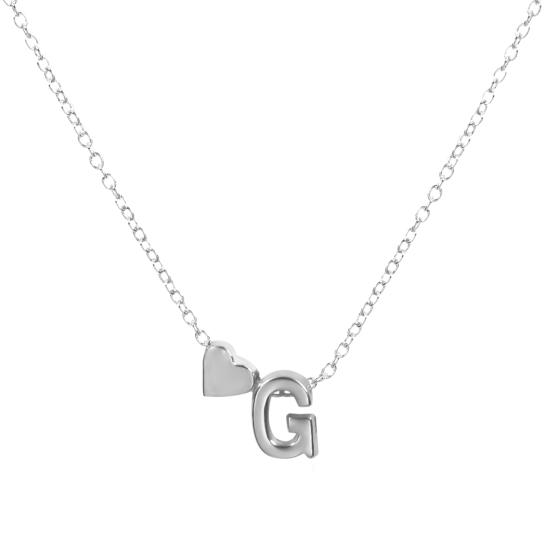 Пара ожерелье в форме буквы унисекс из нержавеющей стали для мужчин кулон