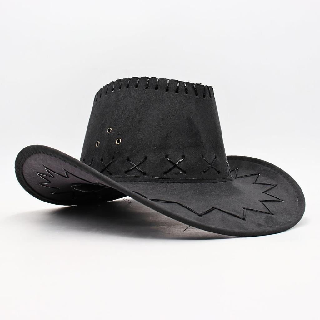 Ковбойская шляпа замшевая корейская версия шляпы от солнца для мужчин и женщин, пляжная шляпа для отдыха на траве, шляпа для верховой езды