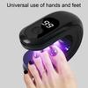 Mini UV LED Nail Lamp for Gel Nails Portable Manicure Light Handheld U-Shaped Curing Light for Fast Drying