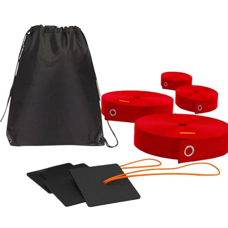 Профессиональная разметка волейбольных площадок для улицы, регулируемая линия границ с песочными якорями, сетчатая сумка, официальный размер