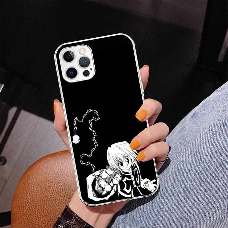 Черно-белый чехол для телефона Hunter X для iPhone 17 Air 16 Pro Max 16E 15 + 14 Plus 11 12 13 Mini 7 8 SE Подарок Печатная крышка Fundas 16 Pr
