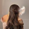 Элегантная заколка для волос с перьями феи: Современный универсальный головной убор для женщин