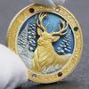 Рождественские памятные монеты, посеребренные монеты с золотым покрытием, Дед Мороз, подарки на Сочельник, золотые монеты, серебряные монеты, новогодние подарки