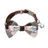 Регулируемый ошейник для кошек в клетку, британский стиль, галстук-бабочка для кошек, ожерелье для кошек, котят