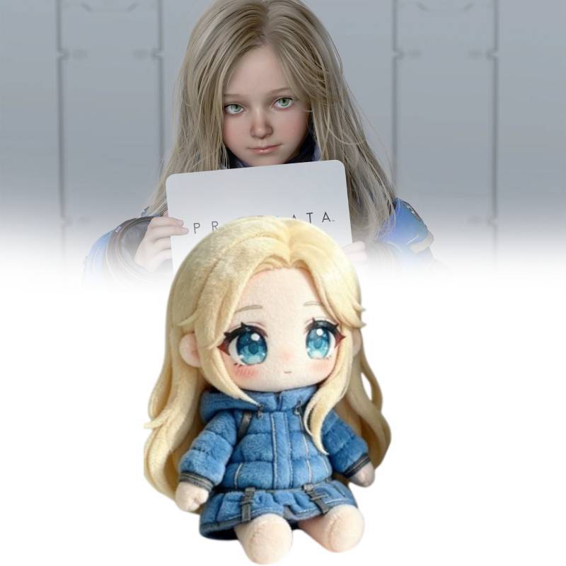 Hugh Diana Pragmata Game Merch Plush Toy Soft Pp Cotton Filling Collectible Decor Doll