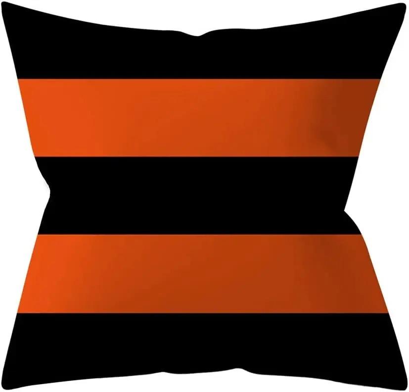 Украшения для вечеринки в честь Хэллоуина, наволочки с принтом тыквы, летучей мыши и паутины для украшения дивана и комнаты дома